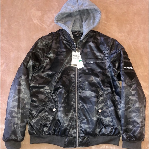 MEMBERS ONLY HODDED BOMBER JACKET - Picture 4 of 7